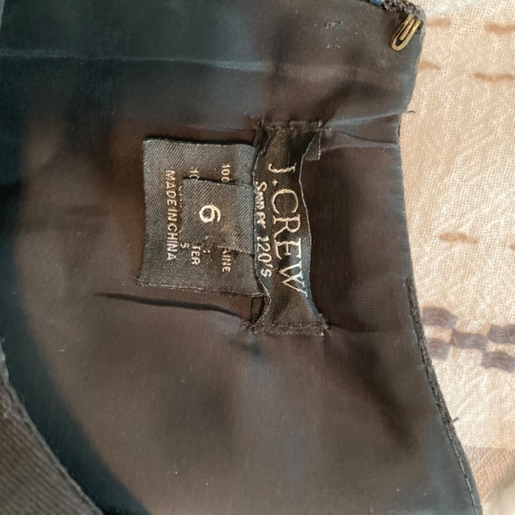 J Crew 100% Wool Black work dress size 6 - Picture 3 of 3